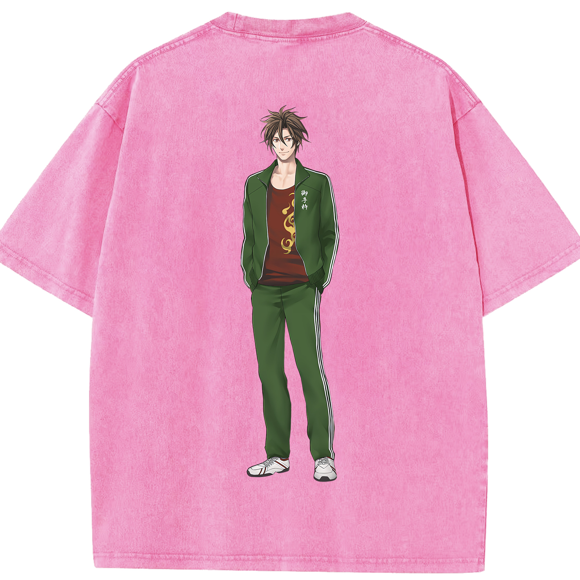 （画像用） 刀剣乱舞 Touken Ranbu 綿100% ヴィンテージ風 半袖Tシャツ（背面プリント）